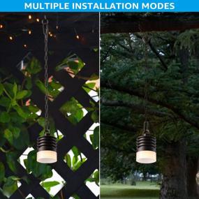 img 1 attached to Transform Your Outdoor Space With LEONLITE Low Voltage Hanging Tree Lights - Pack Of 4, IP65 Aluminum Design, UL Listed