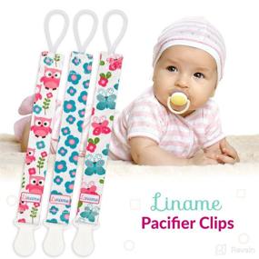 img 1 attached to 👶 Liname Neutral Pacifier Clip - 3 Pack Pacifier Clips for Boys & Girls - Binky Holder Soothie Paci Clip Binkie Clip - Unisex Pacifier Clip - Baby Pacifier Clip and Holder Set