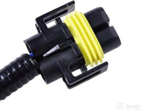 img 2 attached to 🚘 Enhanced H11 Fog Light Lamp Wiring Harness Sockets Wire Switch Kits for Ford, Infiniti, Honda, Lincoln, Nissan, Acura