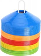 100 pack bianyc pro disc cones - softer & flexible for soccer, football and other games logo