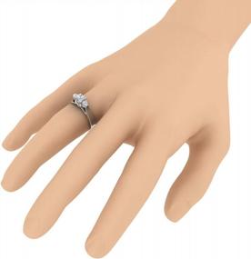 img 1 attached to 1/2 Carat 3-Stone Diamond Engagement Ring In 14K Gold