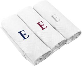 img 4 attached to 👔 Raza Moda Monogrammed Handkerchiefs for Men's Initial Accessories