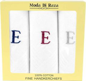 img 2 attached to 👔 Raza Moda Monogrammed Handkerchiefs for Men's Initial Accessories