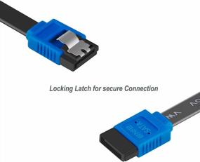 img 2 attached to Pack Of 12 BENFEI SATA Cable III 6Gbps With Locking Latch - 18 Inch Data Cables For Fast And Reliable Transfer Of SATA HDD, SSD, CD Driver Or CD Writer