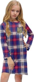 img 4 attached to BesserBay Christmas Sleeve Crewneck Pocket Girls' Clothing : Dresses