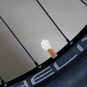 img 2 attached to Sparkling Schrader Valve Caps For Bikes: Handmade Crystal Rhinestone Covers, 4 Pack, Attractive & Dustproof