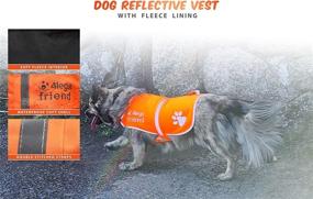 img 3 attached to 🐶 High Visibility Dog Safety Orange Reflective Vest with Leash Hole - 4LegsFriend, 5 Sizes - Keep Your Dog Visible, Safe from Cars & Hunting Accidents during Outdoor Activity Day and Night