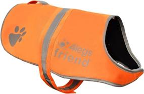 img 4 attached to 🐶 High Visibility Dog Safety Orange Reflective Vest with Leash Hole - 4LegsFriend, 5 Sizes - Keep Your Dog Visible, Safe from Cars & Hunting Accidents during Outdoor Activity Day and Night