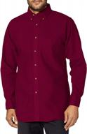 👔 burgundy poplin red kap shirt - 5xl size logo