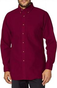 img 1 attached to 👔 Burgundy Poplin Red Kap Shirt - 5XL Size