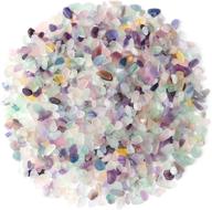 🌿 duqguho decorative rocks aquarium gravel: natural fluorite chip bulk pebbles for plants, terrariums, and fish tanks - 0.44 lbs логотип