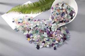 img 2 attached to 🌿 DUQGUHO Decorative Rocks Aquarium Gravel: Natural Fluorite Chip Bulk Pebbles for Plants, Terrariums, and Fish Tanks - 0.44 lbs