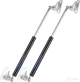 img 4 attached to 🔒 High-Quality 15 Inch Gas Struts: 22.5lb/100N Gas Prop Spring Shock with L Mounts for Light-duty Cabinet Door Lid, Tool, Toy Storage Box, Truck Cap, Topper, Camper, Window Lift Supports (Support Weight 17-25lbs)