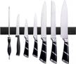 enkrio magnetic knife holder for wall - 12 inch black stainless steel strip, no drilling required | organize your kitchen with this knife rack and keep your knives handy! logo