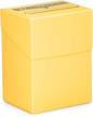 yellow stratagem the big box card deck box w divider - perfect for mtg, baseball cards & trading card games! logo