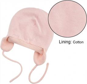 img 1 attached to Soft And Warm Knit Beanie With Earflaps And Fleece Lining For Infants, Toddlers, Girls, And Boys - Perfect Winter Hat For Kids