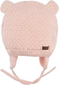 img 2 attached to Soft And Warm Knit Beanie With Earflaps And Fleece Lining For Infants, Toddlers, Girls, And Boys - Perfect Winter Hat For Kids