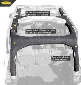 img 2 attached to 🚙 Jeep JL 4-Door MOLLE Sport Bar Cover Kit by Smittybilt 5667201