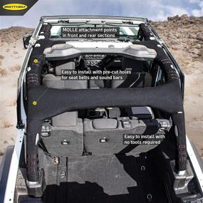 img 3 attached to 🚙 Jeep JL 4-Door MOLLE Sport Bar Cover Kit by Smittybilt 5667201