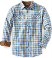 рубашка для мужчин из фланели venado - мужская фланелевая клетчатая рубашка с полным вставом в рукавах. логотип
