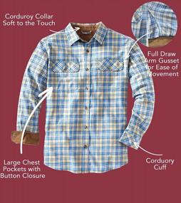 img 1 attached to Venado Flannel Shirt For Men - Mens Flannel Plaid Shirt With Full Reach Gusset
