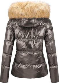 img 3 attached to CHERFLY Womens Thicken Jackets Shining Women's Clothing ~ Coats, Jackets & Vests