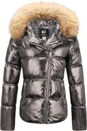 cherfly womens thicken jackets shining women's clothing ~ coats, jackets & vests logo