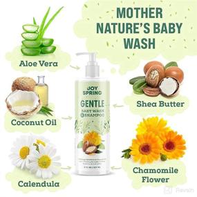img 2 attached to 👶 Gentle and Natural Baby Body Wash and Shampoo - Delicate Baby Bath Soap and Wash - Tear Free Shampoo for Sensitive Skin, Mild Scent - Soothing Baby Shampoo and Body Wash with Calming Calendula, Chamomile, & Aloe Vera