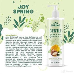 img 3 attached to 👶 Gentle and Natural Baby Body Wash and Shampoo - Delicate Baby Bath Soap and Wash - Tear Free Shampoo for Sensitive Skin, Mild Scent - Soothing Baby Shampoo and Body Wash with Calming Calendula, Chamomile, & Aloe Vera