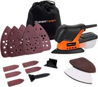 enertwist 13000opm dust box detail sander for tight corners and hard-to-reach areas wood sanding логотип