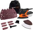 enertwist 13000opm dust box detail sander for tight corners and hard-to-reach areas wood sanding logo