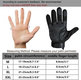 img 1 attached to 🧤 COTOP Motorcycle Gloves with Touch Screen, Rigid Protection for Cycling, Bike Riding, Motorbike, Outdoor Activities - Full Fingered Mens' Gloves for Paintball, Hunting, Hiking, Climbing, and ATV