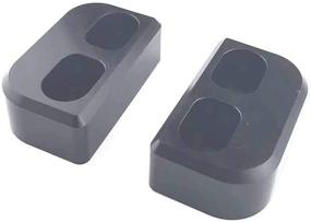 img 1 attached to 🚗 Enhanced Performance for Mazda Miata: 1990-2018 Delrin Black CNC Machined Door Bushings - A Pair