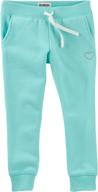 oshkosh bgosh toddler fleece jogger girls' clothing : pants & capris логотип