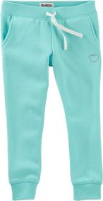 img 2 attached to OshKosh BGosh Toddler Fleece Jogger Girls' Clothing : Pants & Capris