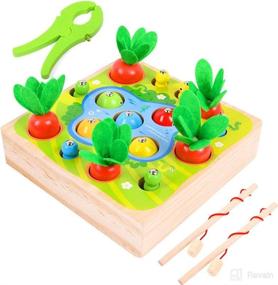 img 4 attached to Xylolin Carrots Magnetic Fishing Montessori