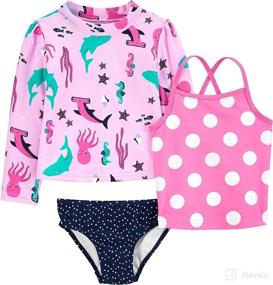 img 2 attached to Simple Joys Carters Assorted Rashguard Apparel & Accessories Baby Boys : Clothing