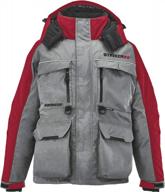 stay warm and dry on the ice with strikerice hardwater jacket logo