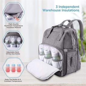 img 2 attached to Backpack Foldable Changing Multifunction Waterproof Diapering