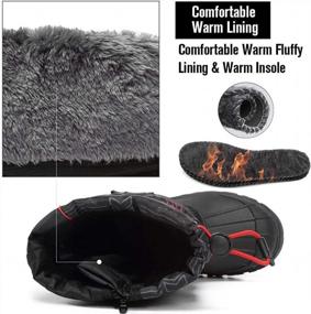 img 2 attached to Cute And Waterproof Snow Boots For Kids: CIOR Boys & Girls Winter Outdoor Boots With Fur Lining