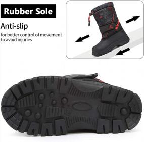 img 1 attached to Cute And Waterproof Snow Boots For Kids: CIOR Boys & Girls Winter Outdoor Boots With Fur Lining