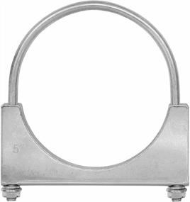 img 4 attached to Secure Your Exhaust System With TOTALFLOW Zinc Plated Saddle U-Bolt Clamp – 5 Inch