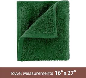 img 3 attached to 🚗 Premium Green Car Care Towels, 12-Pack, 100% Ring Spun Cotton, 16" x 27", 4.25 lbs. per dz. Heavy Thick, Wash Dry and Detail Towels, Ideal for Multipurpose Use