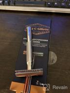 img 2 attached to Chrome Plated King C. Gillette Double Edge 🪒 Safety Razor Handle with 5 Platinum Coated Refills Pack review by Quan Tran (Louis Trn ᠌