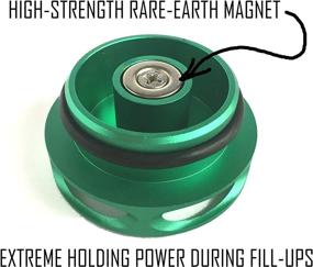 img 2 attached to Magnetic Diesel Fuel Cap Accessory for Dodge RAM TRUCK 1500 2500 3500 (2013-2018) 6.7 CUMMINS EcoDiesel | New Easy Grip Design | Includes 2 O-Rings