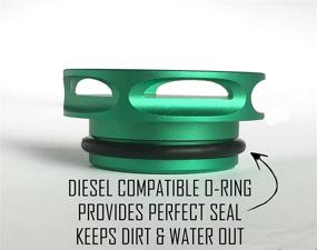 img 1 attached to Magnetic Diesel Fuel Cap Accessory for Dodge RAM TRUCK 1500 2500 3500 (2013-2018) 6.7 CUMMINS EcoDiesel | New Easy Grip Design | Includes 2 O-Rings