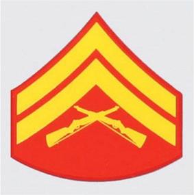 img 1 attached to Наклейка-наклейка Marine E 4 Corporal