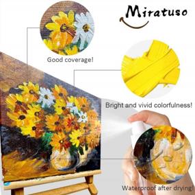 img 2 attached to Get Creative With Miratuso'S 24-Color Acrylic Paint Set For Artists, Students, And Kids – Non-Toxic, Pigmented, And Perfect For Canvas And Wood Projects!