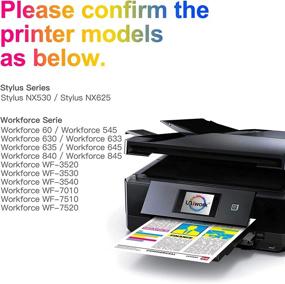 img 3 attached to Uniwork Remanufactured Ink Cartridge Replacement for Epson 127 127XL T127 - Compatible with Workforce 545 845 645 WF-3540 WF-3520 WF-7010 WF-7510 WF-7520 NX530 NX625 Printers - Tray of 2 Cyan, 2 Magenta, 2 Yellow