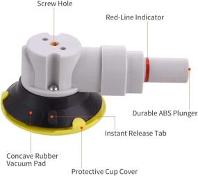 img 3 attached to Vacuum Suction Cup Camera Mount With Hand Pump And Threaded Base - Ideal For Glass And Car Surfaces